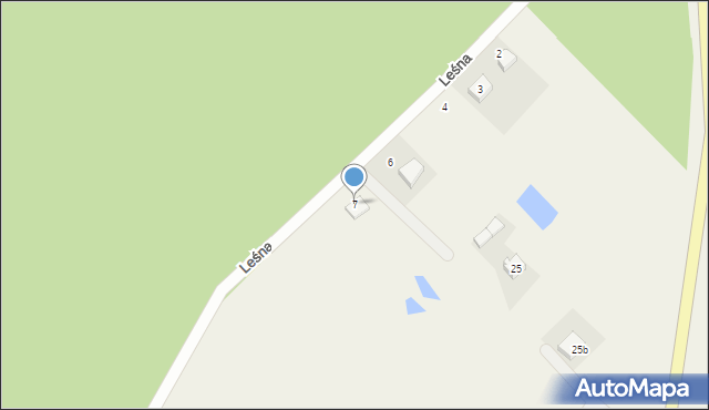 Siwiałka, Leśna, 7, mapa Siwiałka