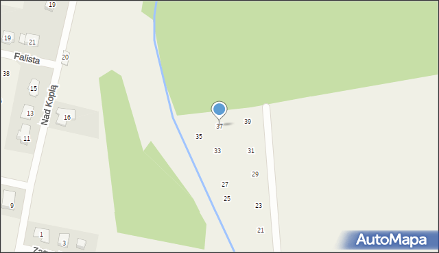 Skałowo, Leśna, 37, mapa Skałowo