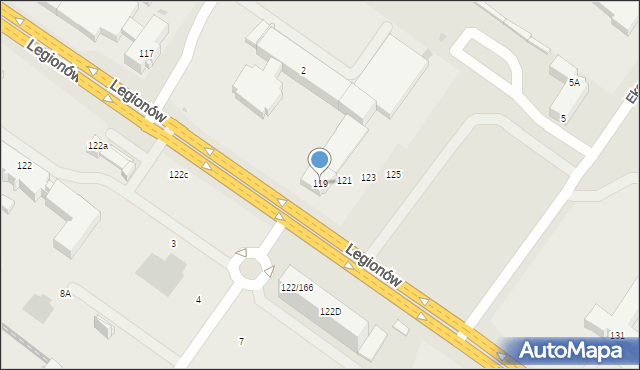 Skarżysko-Kamienna, Legionów, 119, mapa Skarżysko-Kamienna