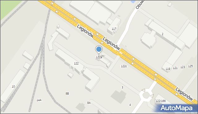 Skarżysko-Kamienna, Legionów, 122a, mapa Skarżysko-Kamienna