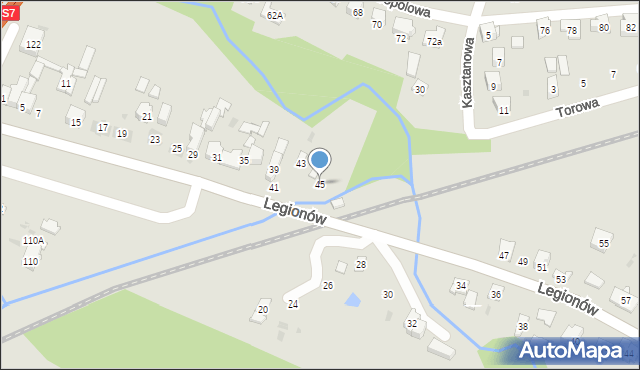 Skarżysko-Kamienna, Legionów, 45, mapa Skarżysko-Kamienna