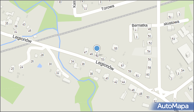 Skarżysko-Kamienna, Legionów, 51, mapa Skarżysko-Kamienna