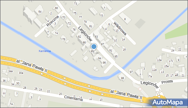 Skarżysko-Kamienna, Legionów, 92, mapa Skarżysko-Kamienna