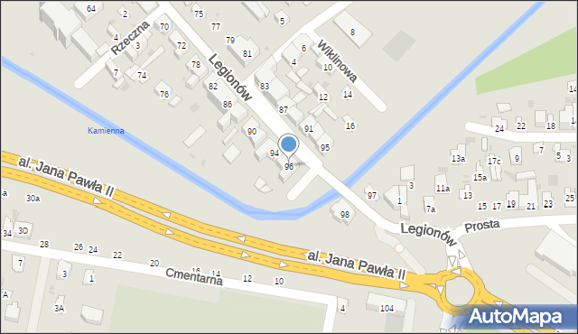 Skarżysko-Kamienna, Legionów, 96, mapa Skarżysko-Kamienna