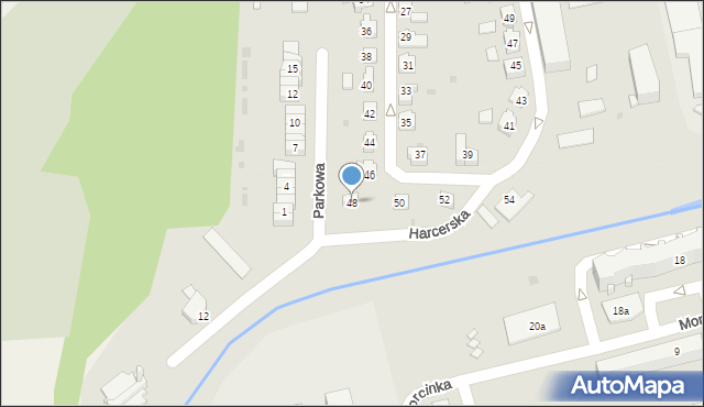 Skoczów, Łęgowa, 48, mapa Skoczów