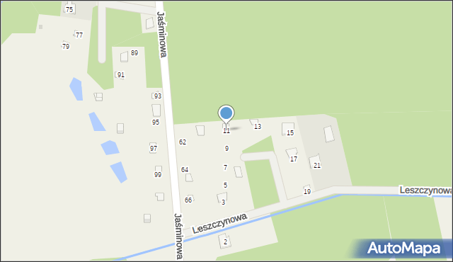 Ślubów, Leszczynowa, 11, mapa Ślubów