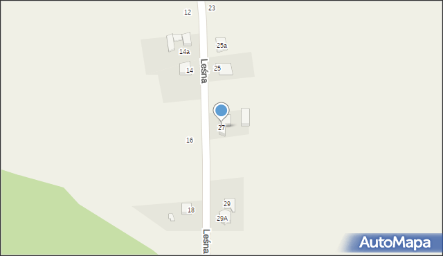 Słupia pod Kępnem, Leśna, 27, mapa Słupia pod Kępnem