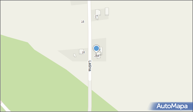 Słupia pod Kępnem, Leśna, 29A, mapa Słupia pod Kępnem