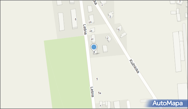 Słupia pod Kępnem, Leśna, 3A, mapa Słupia pod Kępnem