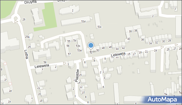 Słupsk, Lelewela Joachima, 52, mapa Słupska