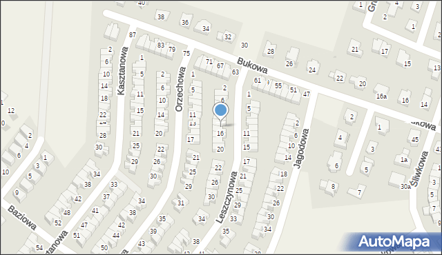 Smolec, Leszczynowa, 14, mapa Smolec