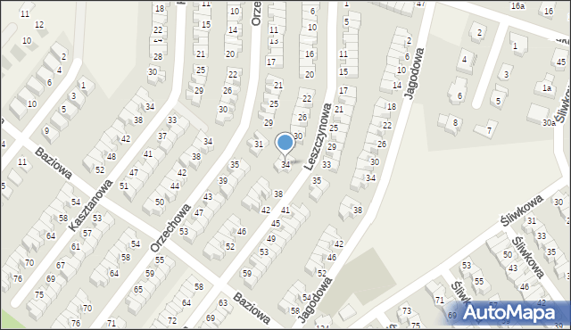 Smolec, Leszczynowa, 34, mapa Smolec