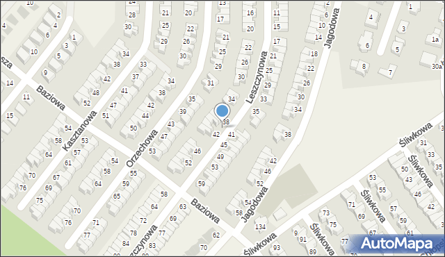 Smolec, Leszczynowa, 40, mapa Smolec