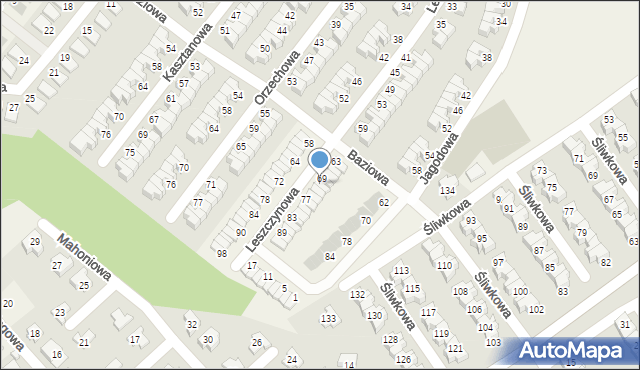 Smolec, Leszczynowa, 71, mapa Smolec