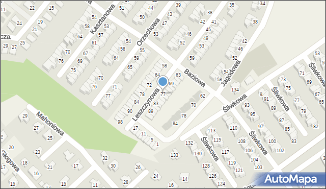 Smolec, Leszczynowa, 77, mapa Smolec