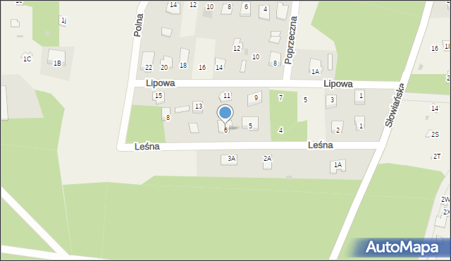 Śniadówko, Leśna, 6, mapa Śniadówko