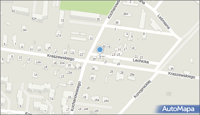 Sochaczew, Lechicka, 2, mapa Sochaczew