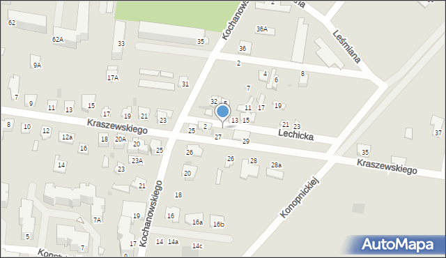 Sochaczew, Lechicka, 4, mapa Sochaczew