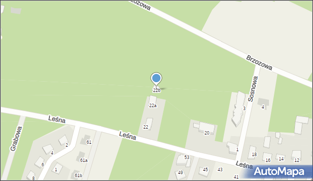 Sochonie, Leśna, 22b, mapa Sochonie