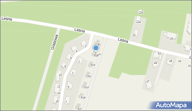 Sochonie, Leśna, 61a, mapa Sochonie