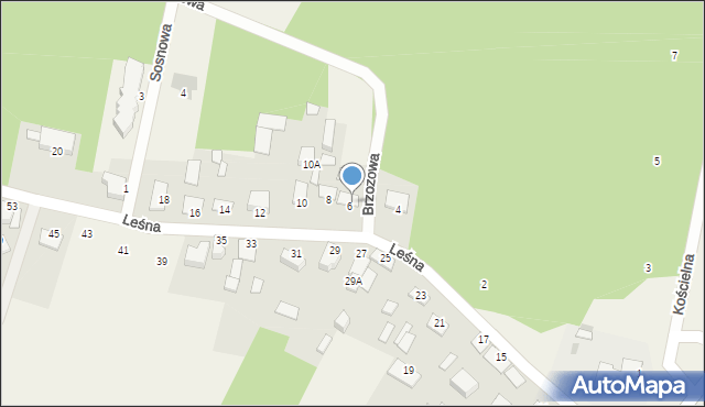 Sochonie, Leśna, 6a, mapa Sochonie