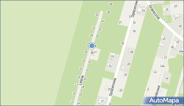 Sokolniki-Las, Leśna, 26, mapa Sokolniki-Las