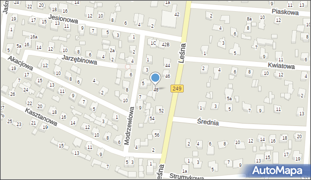 Solec Kujawski, Leśna, 48, mapa Solec Kujawski