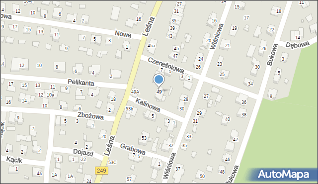 Solec Kujawski, Leśna, 49, mapa Solec Kujawski