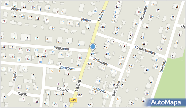 Solec Kujawski, Leśna, 49A, mapa Solec Kujawski