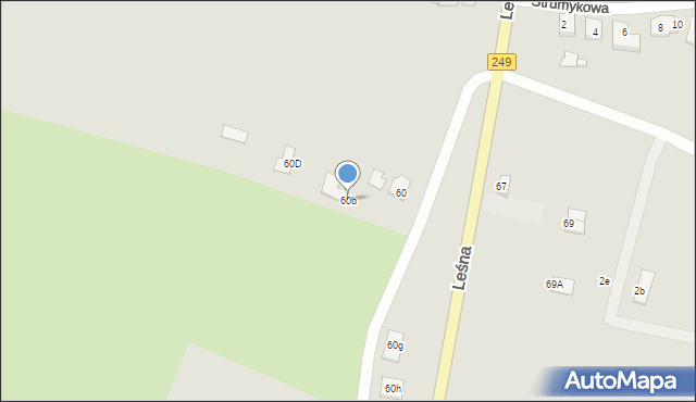 Solec Kujawski, Leśna, 60b, mapa Solec Kujawski