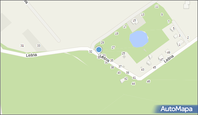 Sopieszyno, Leśna, 34, mapa Sopieszyno