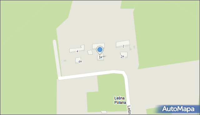 Sopot, Leśna Polana, 3A, mapa Sopotu