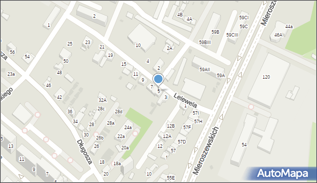 Sosnowiec, Lelewela Joachima, 5, mapa Sosnowca