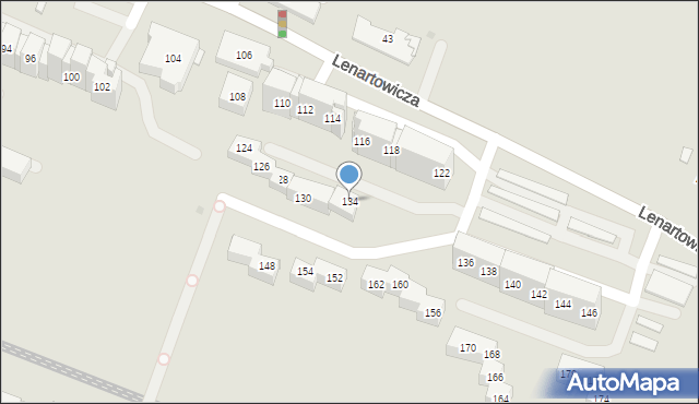 Sosnowiec, Lenartowicza Teofila Aleksandra, 134, mapa Sosnowca