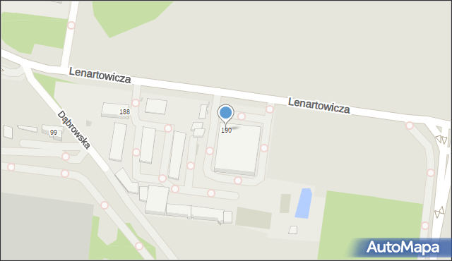 Sosnowiec, Lenartowicza Teofila Aleksandra, 190, mapa Sosnowca