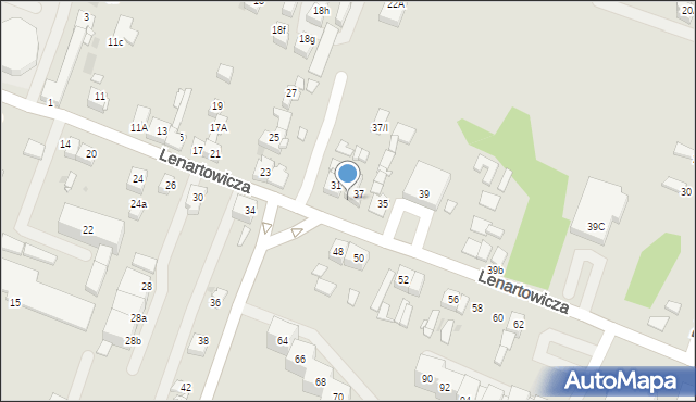 Sosnowiec, Lenartowicza Teofila Aleksandra, 33, mapa Sosnowca