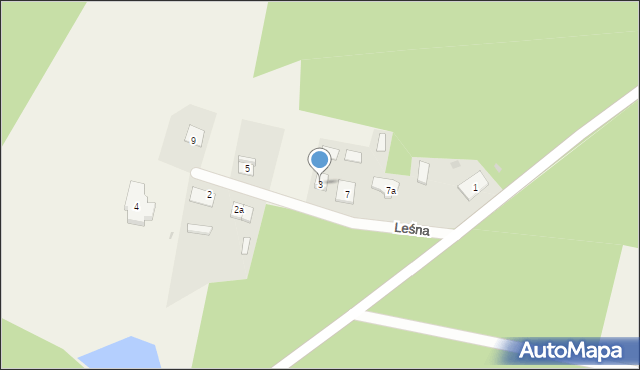 Spychowo, Leśna, 3, mapa Spychowo
