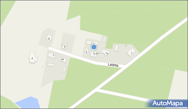 Spychowo, Leśna, 7, mapa Spychowo