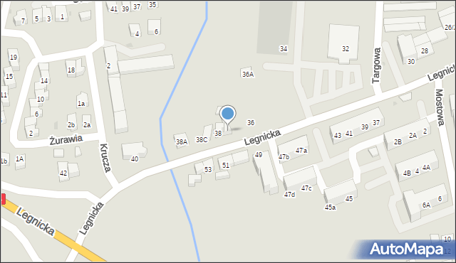 Środa Śląska, Legnicka, 38B, mapa Środa Śląska