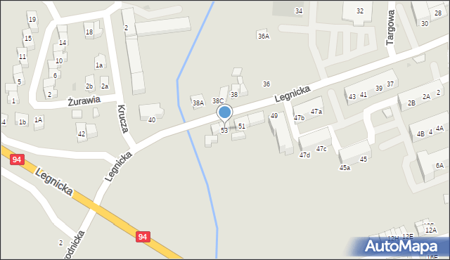 Środa Śląska, Legnicka, 53, mapa Środa Śląska