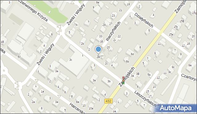Środa Wielkopolska, Leszczyńskich, 2a, mapa Środa Wielkopolska