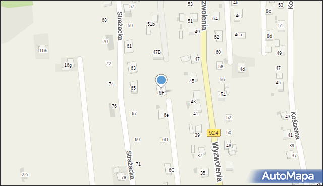 Stanowice, Leszczyńska, 6F, mapa Stanowice