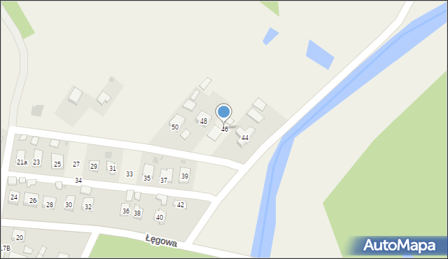 Stany, Łęgowa, 46, mapa Stany