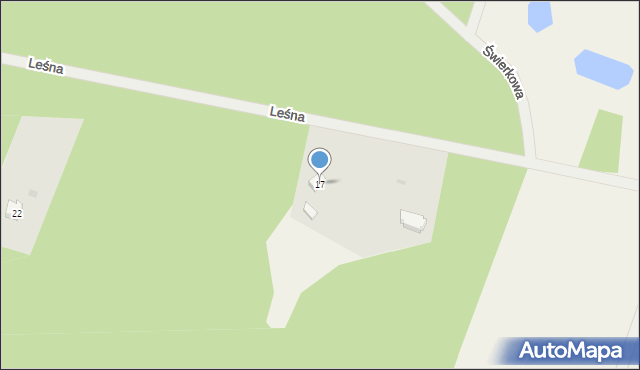 Stara Kiszewa, Leśna, 17, mapa Stara Kiszewa