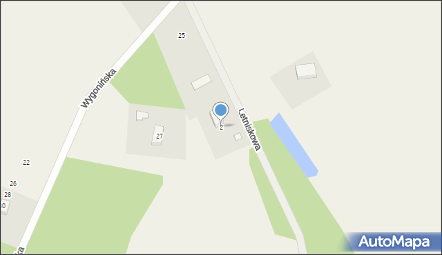 Stara Kiszewa, Letniskowa, 2, mapa Stara Kiszewa