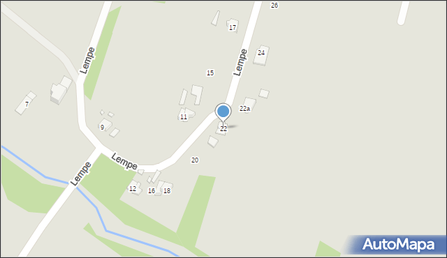 Starachowice, Lempe Fryderyka, 22, mapa Starachowic