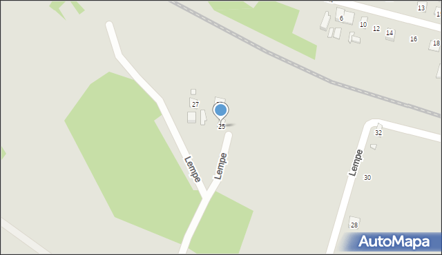 Starachowice, Lempe Fryderyka, 25, mapa Starachowic