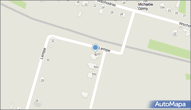 Starachowice, Lempe Fryderyka, 50, mapa Starachowic