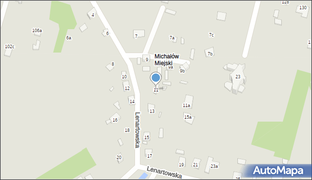 Starachowice, Lenartowska, 11, mapa Starachowic