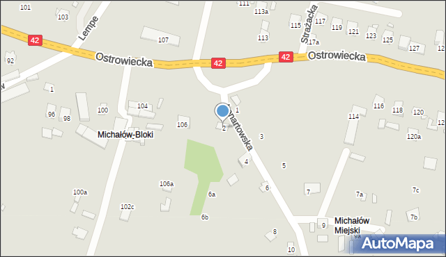 Starachowice, Lenartowska, 2, mapa Starachowic
